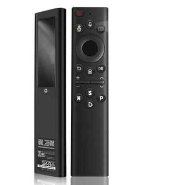 Imagem de Controle remoto de TV solar preto universal compatível com Samsung com moldura de função de voz Serif Crystal Solar UHD Neo QLED OLED 4K 8K TVs (preto)
