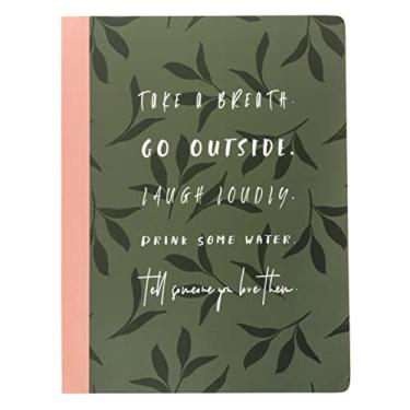 Imagem de Graphique Caderno de grade pontilhada - Autocuidado - Páginas interiores de grade de 120 pontos - Capa de papel grosso com borda de fita - Perfeito para listas de escrita, planejamento de projeto (20 x 25 cm)