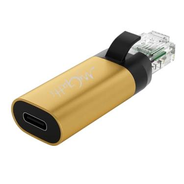 Imagem de Adaptador USB C para Ethernet, New Idea RJ45 macho para adaptador LAN de rede USB C fêmea, chip inteligente integrado, basta inserir cabos de carregamento diário para acessar a Internet