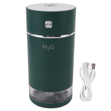 Imagem de Umidificador de Névoa Fria USB, Mini Umidificador Portátil para Casa, Carro, Escritório, Difusor Ultrassônico Silencioso de Aromaterapia Com Luz Noturna Colorida (Verde)