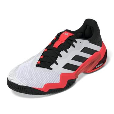 Imagem de adidas Tênis masculino Barricade 13, Branco/preto/vermelho lúcido, 44