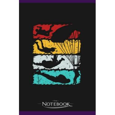Imagem de Vintage Retro Skydiving Parachuting Skydiver Notebook: Journaling and Writing Gift for Family, Friend And Yourself 6x9 120 Pages |Planner Notebook, Note Pad, Notes