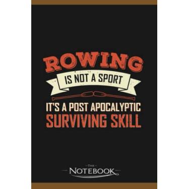 Imagem de Notebook: Rowing Canoe Rower Row Boat Kayak Kayaking Gift: Notebook, Composition book, Exercise book, Journal, Diary, School 120 Pages 6 x 9 inches
