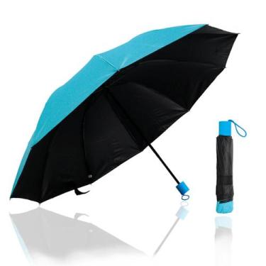 Imagem de Guarda Chuva Grande Reforçado Cabe Na Bolsa Colorido Liso Sombrinha Co