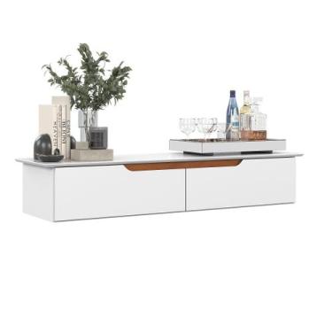 Imagem de Rack Suspenso Pequeno Painel Parede Sala Tv Estante Quarto - EJ MOVEIS