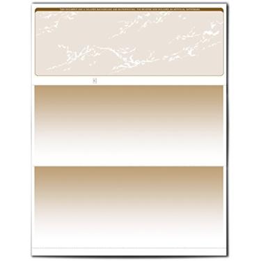 Imagem de VersaCheck ValueChex – 55 cheques de vales de negócios em branco – Prestige bronze – 55 folhas formato #1000 – verifique no topo
