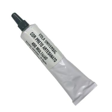 Imagem de Cola Universal Cor Preto Artesanato 40g Multiuso  - Só Produto