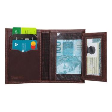 Imagem de Carteira Masculina  Slim Porta Cartao  Em Couro Legitimo 007 - ROMORO,