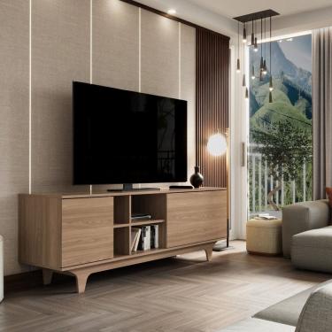 Imagem de Rack para Sala de Estar Lars 160x55x40cm Freijó