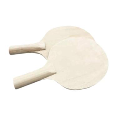 Imagem de simhoa Tenis de mesa para crianças raquetes de tênis em branco para madeira pintada à mão Obra de arte prática de presente confortável