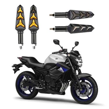 Imagem de KIT 4 Seta Sequencial Pisca de Led Universal Modelo P09S Estrela Moto 