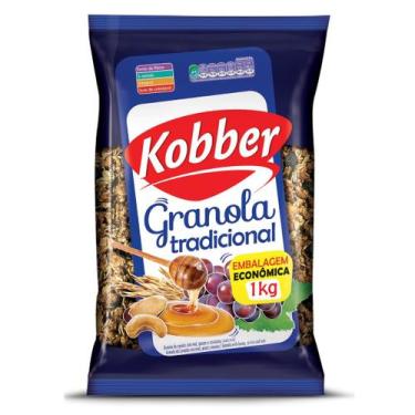 Imagem de Granola Kobber Tradicional Cereais Mel Passas E Castanha 1kg