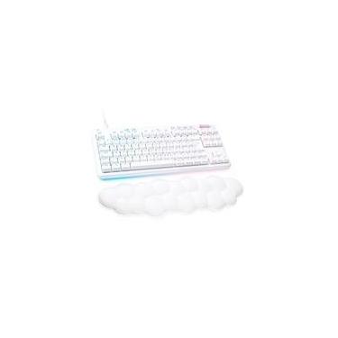 Imagem de Teclado Mecânico Gamer Logitech G713 Switch GX Brown Tactile, RGB LIGHTSYNC, Apoio para Mãos em Formato de Nuvem, ABNT, Branco - 920-010701