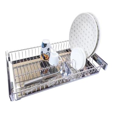 Imagem de Escorredor De Embutir 77cm Inox Com Trilhos Jomer 3077