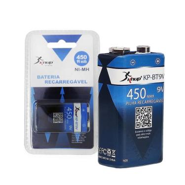 Imagem de Pilha Recarregavel 9V 450Mah Knup