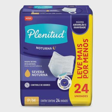 Imagem de Roupa Íntima Noturna Plenitud Controle de Odores p/m 24 Unidades