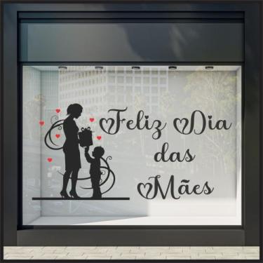 Imagem de Adesivo em recorte para vitrine dia das mães 58x120m - DEKAL DECOR