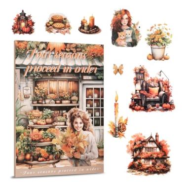 Imagem de RISYPISY Adesivo PET de 20 folhas (outono)