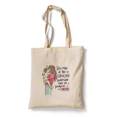 Imagem de Ecobag Bolsa Sacola Tema Ser Mãe - Premium