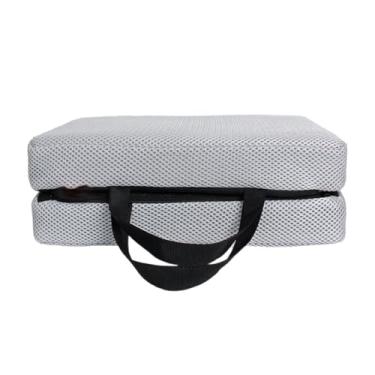 Imagem de Pegciuho Almofada de Assento de Acampamento para Estádio Use O de Cadeira Dobrável Portátil para Atividades Ao Ar Livre, Cinza