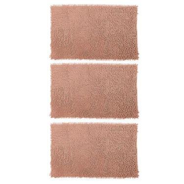 Imagem de Kit 3 Tapetes para Banheiro Bolinha Antiderrapante 38x58cm Microfibra 