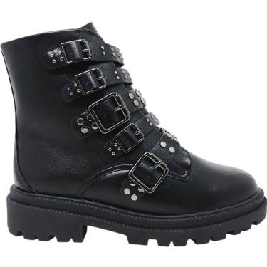 Imagem de Bota Coturno Feminino Casual Dia a Dia Passeio Trabalho Detalhes em Metal Ramarim 2561133