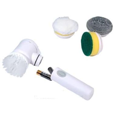 Imagem de Escova de Limpeza Elétrica Giratória 6 em 1 Multifuncional Com Cabeças Intercambiáveis Para Lavar Louça, Casa, Carro.. com Bateria USB
