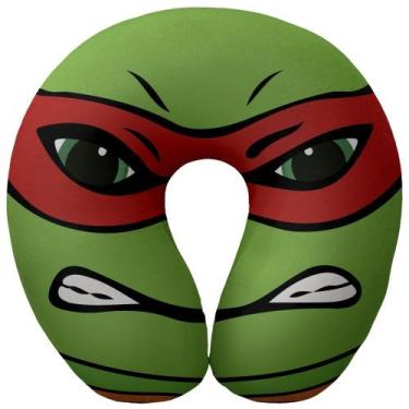 Imagem de Almofada de pescoço 6012 TARTARUGA NINJA RAPHAEL - Vitor Bordados