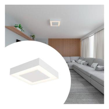 Imagem de Luminária Plafon Luz Indireta 45x45 Sobrepor Com Lâmpada Led - TANGERI