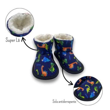 Imagem de Pantufa Botinha ou Chinelo Forrada Em Lã Inverno Com Solado Antiderrap