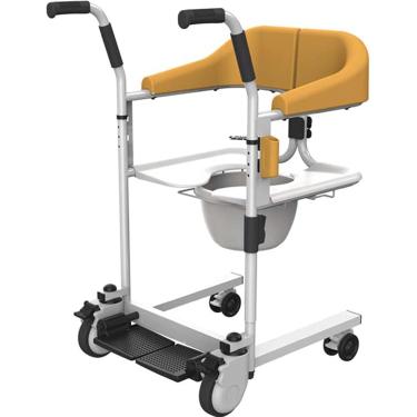 Imagem de Cadeira De Rodas De Enfermagem,cadeira De Transferência De Elevador De Paciente Self-service,shifter Doméstico Para Idosos Paralisados De Enfermagem,roda Universa, Yellow, BasicEdition