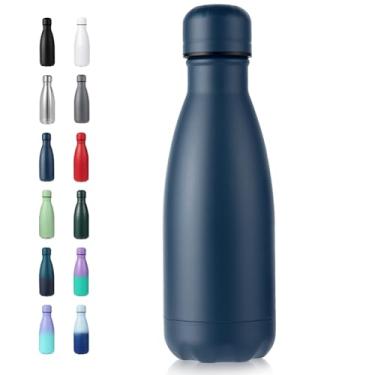 Imagem de Volhoply Garrafa de água pequena de 340 g, aço inoxidável, sem BPA, garrafa de água isolada de parede dupla, mantém frio por 24 horas e quente por 12 horas para bolsa infantil (Nvay)