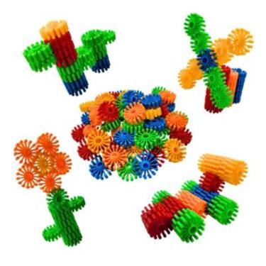 Imagem de Super Plakt 50 Pecas Pakitoys Brinquedo de Montar e Encaixar