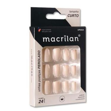 Imagem de Unhas Postiças UP203A Tamanho Curto Perolado - Macrilan