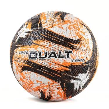 Imagem de Bola Futebol Campo Training Oficial Tamanho N°5 PVC Colada Resistente Leve Macia Impermeável Durável Adulto Infantil Juvenil Masculino Feminino para Jogo Treino Oficial Gramado Salão (Laranja)