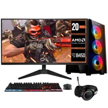 Imagem de PC Gamer Completo Bluepc Legacy - Amd Ryzen 5 5600gt, 16gb Ram, Radeon Vega 7, Monitor 20", Kit Gamer Completo, SSD 960gb, Fonte 500w - Pgbp-1008leg