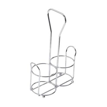 Imagem de WeiLaiKeQi Prateleira para armário de especiarias, de ferro, organização à prova de ferrugem, organizador de armário de cozinha, Prata