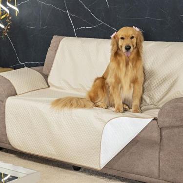 Imagem de Capa Protetora De Sofá 2 Lugares Padrão Dupla Face Impermeável - Vitor