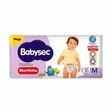 Imagem de Fralda Shortinho Babysec Premium Galinha Pintadinha Mega M 30 Unidades