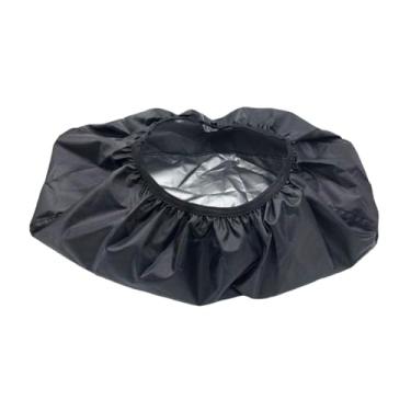 Imagem de JicSuXi Capa de proteção para guincho de carro, preta, resistente ao vento, resistente à poeira, acessórios para guinchos elétricos