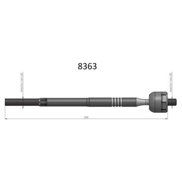 Imagem de Barra Axial Gol Voyage G5 Saveiro G5 Bortec