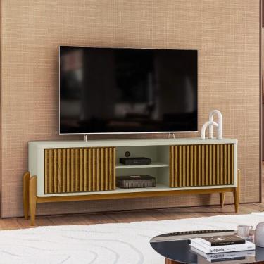 Imagem de Rack Sereno para Tv até 55 polegadas com Ripado 2 Portas de Correr 160