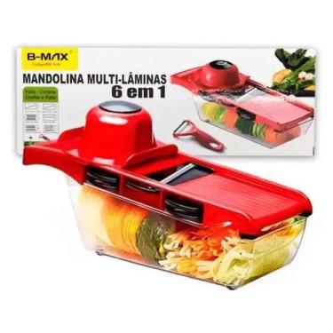 Imagem de Cortador fatiador de legumes 6 em 1 ralador de legumes multifunções 6 