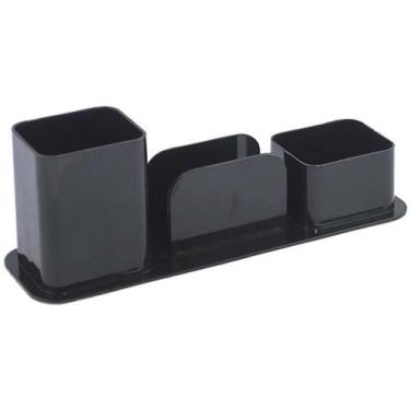 Imagem de Porta caneta / lembretes / clips fumê Dello