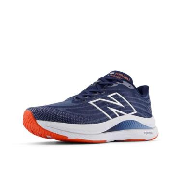 Imagem de New Balance FuelCell Walker Elite V1 Tênis de caminhada masculino, Nb Azul-marinho/Branco/Neo Flame, 11 X-Wide