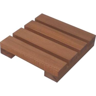 Imagem de Deck De Madeira Modular 20x20 Cm Réguas 4 cm Pintado NeonX, Verniz Nat