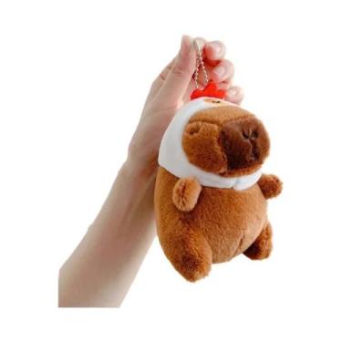 Imagem de Chaveiro De Pelúcia Kawaii De Capivara, Brinquedo Para Mochila, Anel D