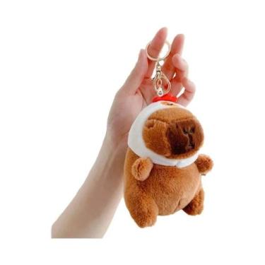 Imagem de Chaveiro De Pelúcia Kawaii De Capivara, Brinquedo Para Mochila, Anel D