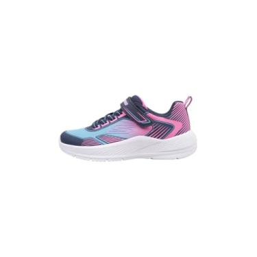 Imagem de Skechers Tênis feminino Microspec Advance-Oasis Poi, Azul marinho/multi, 10.5 Little Kid