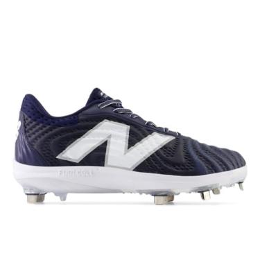 Imagem de New Balance FuelCell 4040 V7 Tênis de beisebol masculino, azul marinho/branco óptico, 39, Team Navy/Branco óptico, 38